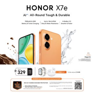 The HONOR X7e is now available for Sale in all stores Nationwide
